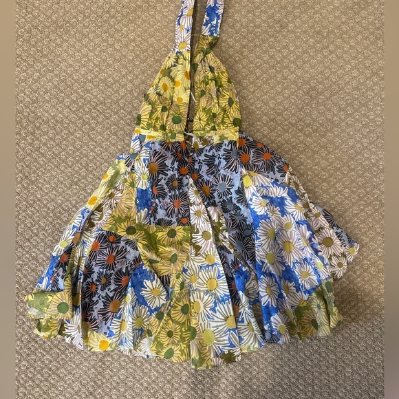 Zara Floral Halter Dress Small NWT - Picture 4 of 6
